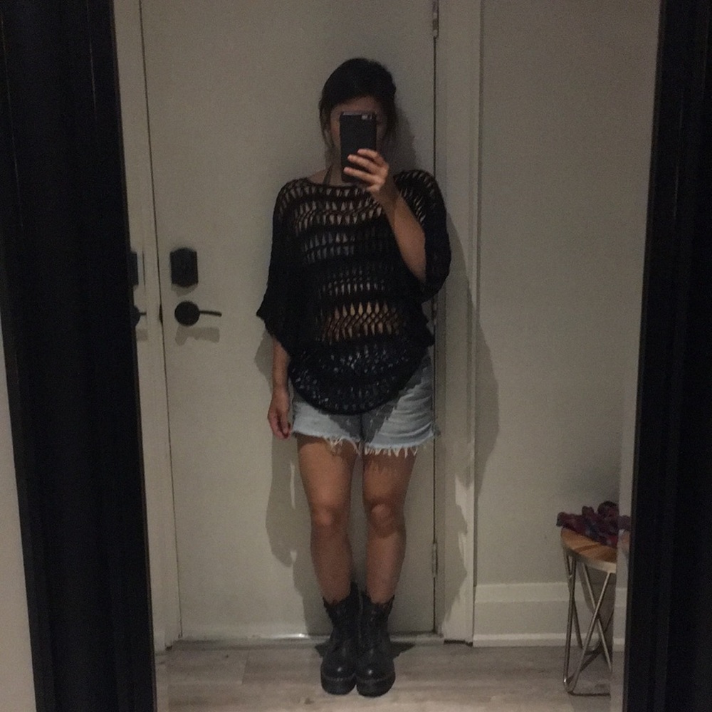 Cool edgy crochet top